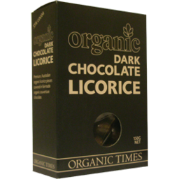 Photo of Organic Times Dark Chocolate Licorice 150g