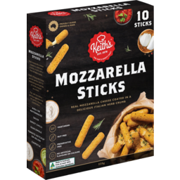 Photo of Keith's Mozzarella Sticks 10 Pack 235g