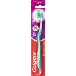 Photo of Colgate Zigzag Deep Interdental Clean Toothbrush 25% Recycled Plastic Handle Soft Bristles 1 Pack