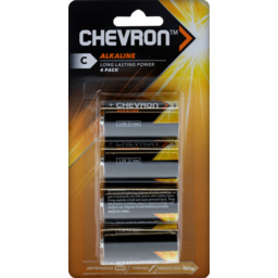 Photo of Chevron Batteries Alkaline C 4 Pack