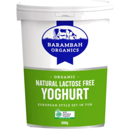 Photo of Barambah Organics Lactose Free Natural Yoghurt