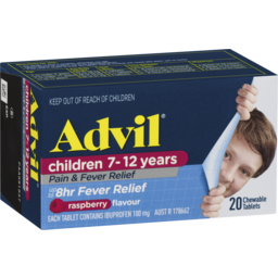 Photo of Advil Children 7-12 Years Chewable Raspberry 20 Tablets