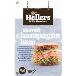 Photo of Hellers Ham Champagne Shaved 200g