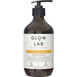 Photo of Glow Lab Hand Wash Amber & Sage Pump 300ml