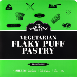 Photo of The Richmond Food Company Vegetarian Flaky Pastry Ready To Use 4 Sheets 600g