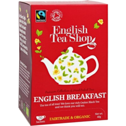 Photo of English Tea Shop English Breakfast Teabags 20s