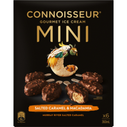 Photo of Connoisseur Murray River Salted Caramel Mini Ice Creams 6 Pack 360ml
