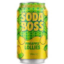 Photo of Soda Boss Pineapple Loll 375ml