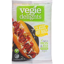 Photo of Vegie Delights Plant Based Hot Dogs 300g 300g