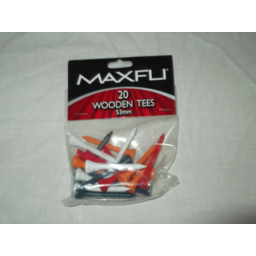 Photo of Maxfly Wooden Tees 53mm Pk-20