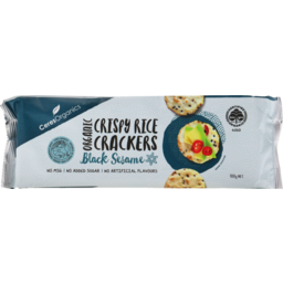 Photo of Ceres Organics Organic Rice Crackers Black Sesame 100g