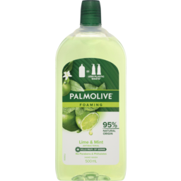 Photo of Palmolive Foaming Antibacterial Liquid Hand Wash Soap 500ml, Lime & Mint Refill And Save, No Parabens, Recyclable Bottle 500ml