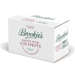 Photo of Brookies Slow Gin Spritz with Mint & Strawberry 275ml