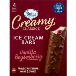 Photo of Bulla Creamy Classics Boysenberry Ice Cream Bars