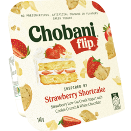 Photo of Chobani Flip Greek Yogurt Strawberry Shortcake 140g 140g