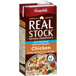 Photo of Campbells Real Stock Chicken Salt Reduced 1l