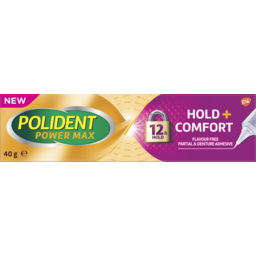 Photo of Polident Power Max Hold + Comfort Flavour Free Partial & Denture Adhesive