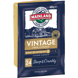Photo of Mainland Vintage Cheddar Cheese Block 400g