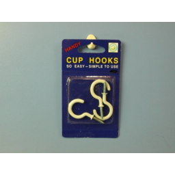 Photo of Handy Cup Hooks White 22mm Pk-3