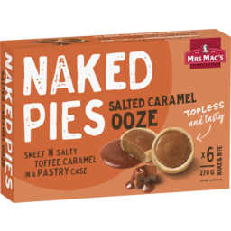 Photo of Mrs Mac's Dessert Pies Salted Caramel 6 Pack Naked Pies