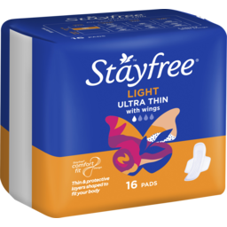 Photo of Stayfree Light Ultra Thin with Wings 16-pack