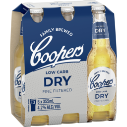 Photo of Coopers Dry Bottle 6x355ml