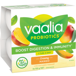 Photo of Vaalia Probiotic Yoghurt Mango 4x150g