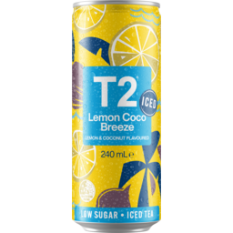 Photo of T2 Iced Tea Lemon Coco Breeze Low Sugar Ice Tea Single Can