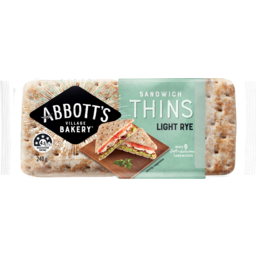 Photo of Abbott’S Bakery Abbott's Bakery® Sandwich Thins Light Rye 240g