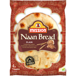 Photo of Mission Naan Bread Plain 280g