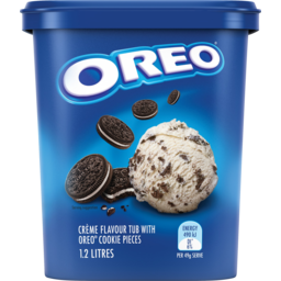 Photo of Oreo Creme Flavour Tub With Oreo Cookies