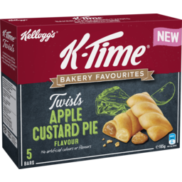 Photo of Kellogg's K-Time Bakery Favourites Twists Apple Custard Pie 5pk 165g