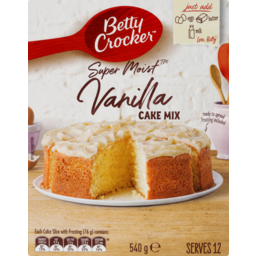 Photo of Cake Mix, Betty Crocker Vanilla 540 gm