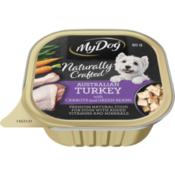 Photo of My Dog Naturally Crafted Wet Dog Food Australian Turkey With Carrots And Green Beans Tray