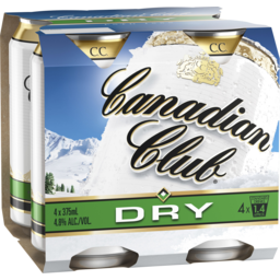 Photo of Canadian Club & Dry 4 X 375ml Cans 4.0x375ml