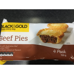 Photo of Black and Gold Pie Beef 4pk