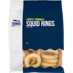 Photo of Thomas Cappo Seafoods Crumbed Squid 1kg