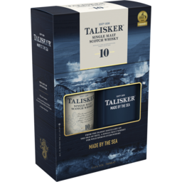 Photo of Talisker 10 Year Old Single Malt Scotch Hipflask Gift Pack 700ml