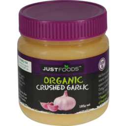 Photo of Just Foods Garlic Organic Crushed 150g