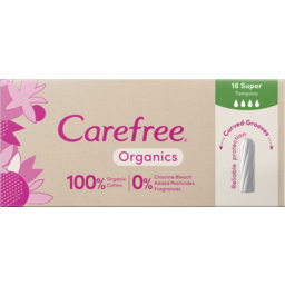 Photo of Carefree Organics Super Tampons 16 Pack