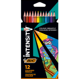 Photo of Bic Intensity Up Colouring Pencil Assorted 12 Each 