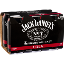 Photo of Jack Daniel's Tennessee Whiskey & Cola Cans 