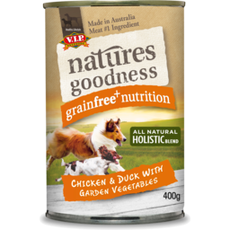 Photo of VIP Natures Goodness Dog Food Chicken & Duck With Garden Vegetables 400g