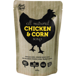 Photo of Hart & Soul All Natural Chicken & Corn Soup Pouch 400g