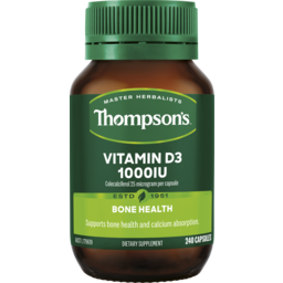 Photo of Thompson's Vitamin D3 1000iu 240 Capsules