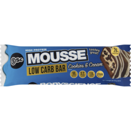 Photo of Body Science International Pty Ltd Bsc Low Carb Cookies & Cream High Protein Mousse Bar 55g
