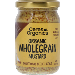 Photo of Ceres Organics Mustard Wholegrain 200g