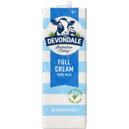Photo of Devondale Full Cream Pure Long Life Milk 1l