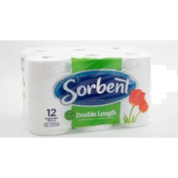 Photo of Sorbent Double Length Toilet Roll 12pk