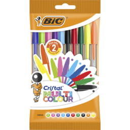 Photo of Bic Cristal Multicolour Ballpoint Pens Assorted 10 Pack